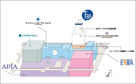 JRタワー　地図