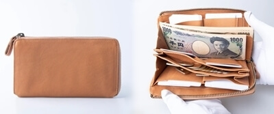 ハレルヤ「レディース TIDY2.0 L字ファスナー 長財布 Mollis」写真