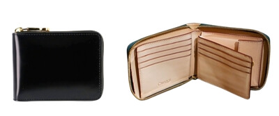 アニリンコードバン ラウンドF.折財布