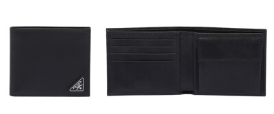 プラダ「コインパース付きサフィアーノレザーウォレット」写真