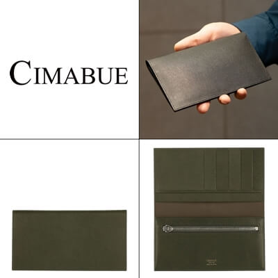 チマブエ「タスカ　スリムロングウォレット フラップ長財布」写真