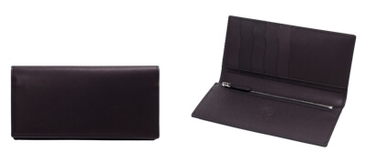 LINE (ライン) ファスナー小銭入れ付き薄型長財布