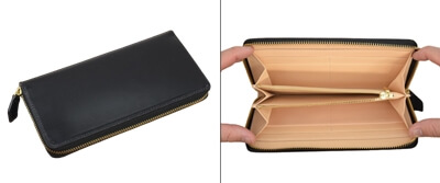 財布の形①「ラウンドファスナー」写真