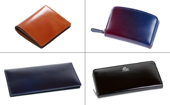 ユニコーンの形別（ライトウォレット・ミドルウォレット・札入れ・ラウンドファスナー）のまとめ写真