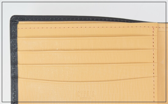 キプリスの縫製の拡大写真