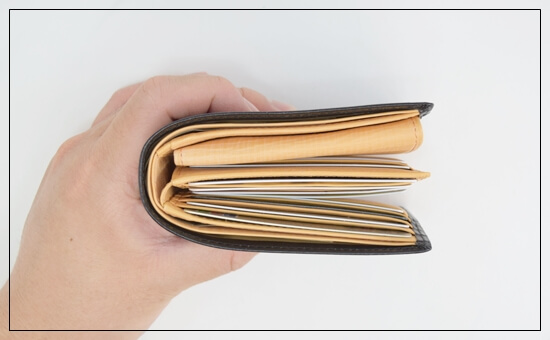 中身が増えるにつれて、ボリュームが出る 実際の写真