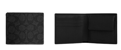 コーチアウトレット「コインウォレット・シグネチャーキャンバス」写真